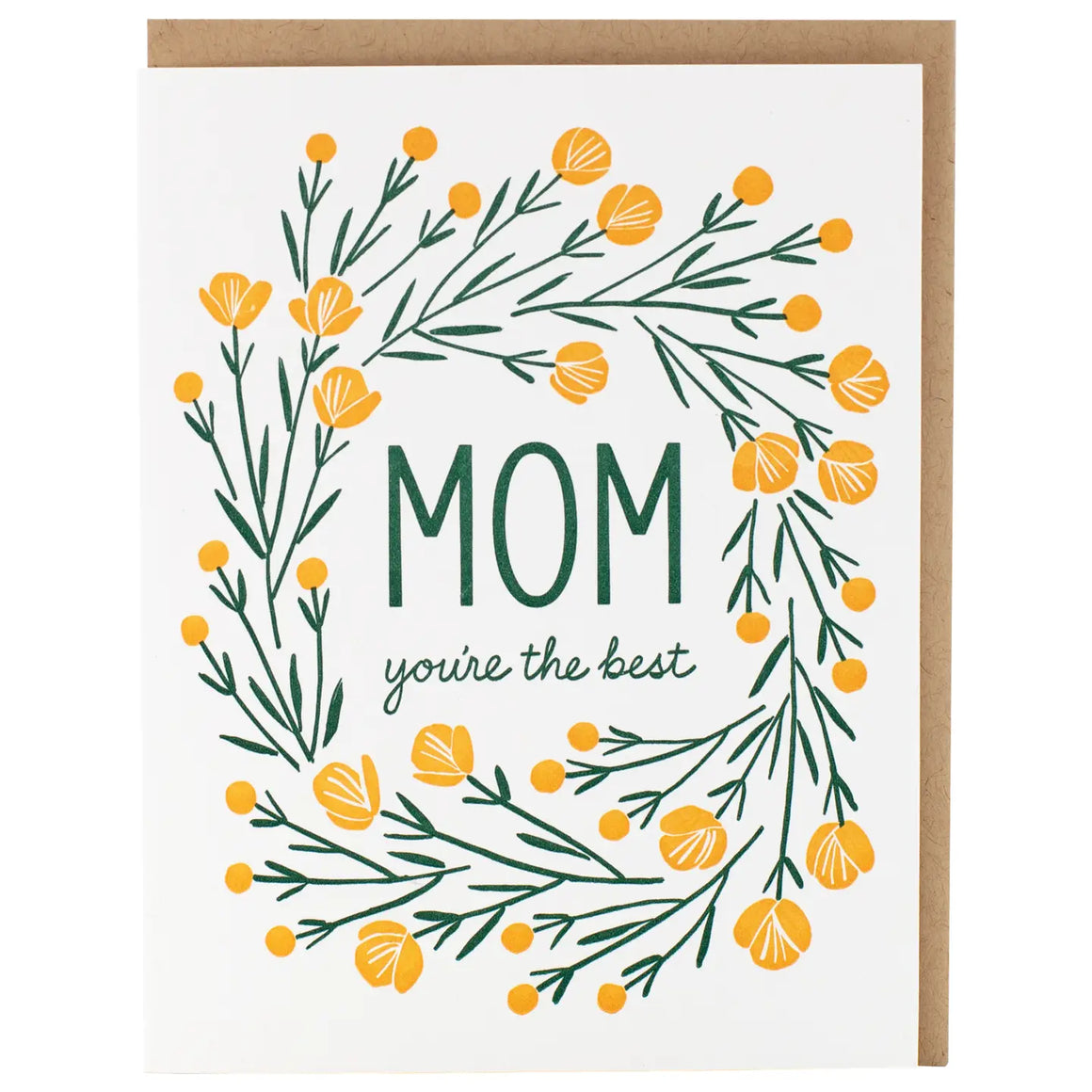 Botanic Wreath Mom Card