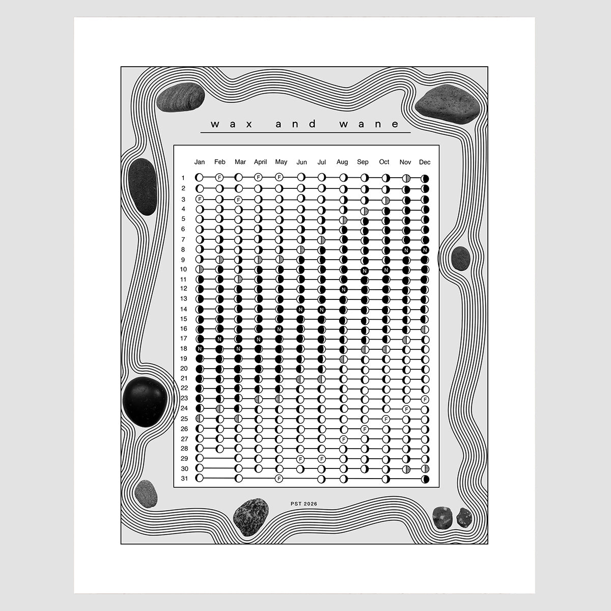 2026 Annie Axtell Moon Calendar