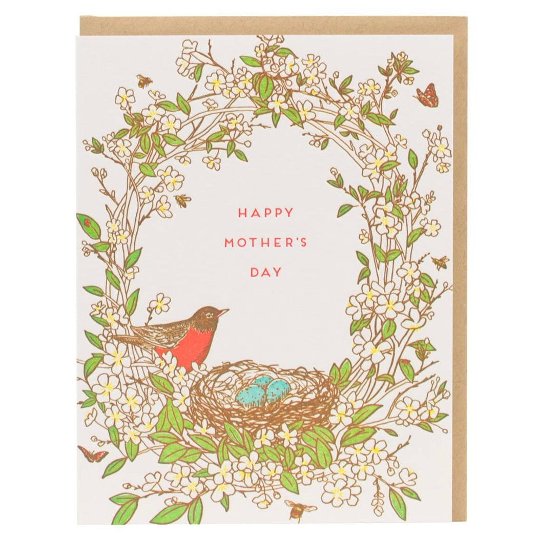 Happy Mother's Day Robin Nest Card
