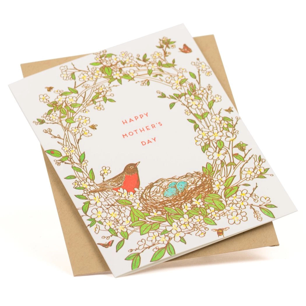 Happy Mother's Day Robin Nest Card