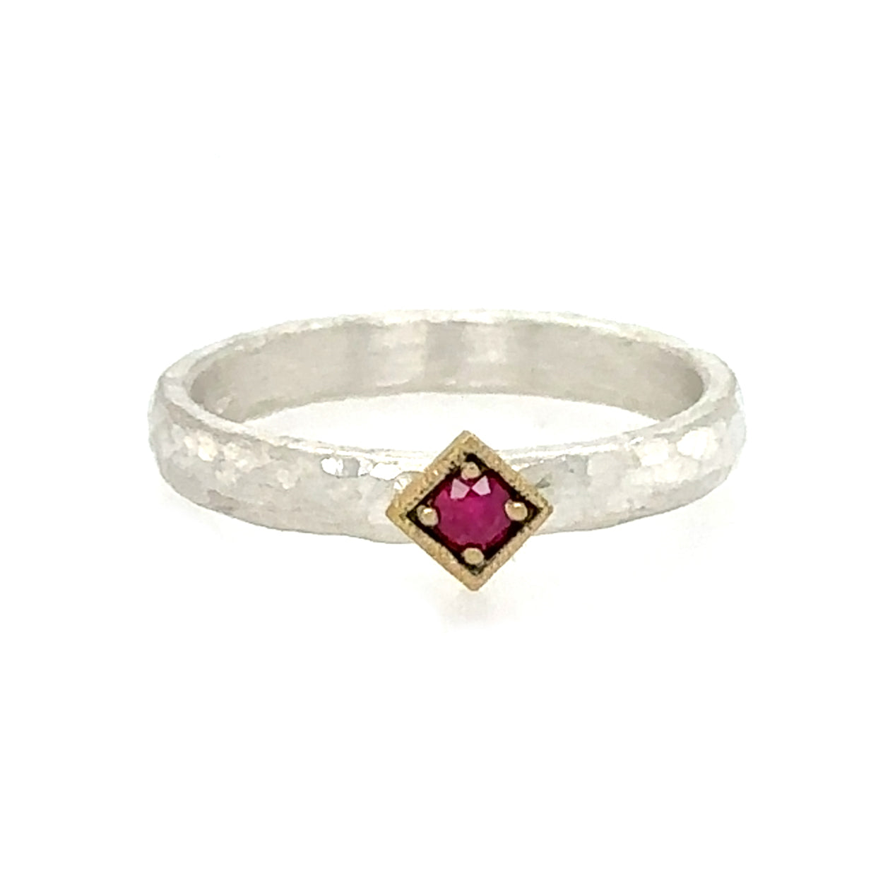 Nandina Mounted Ruby Band