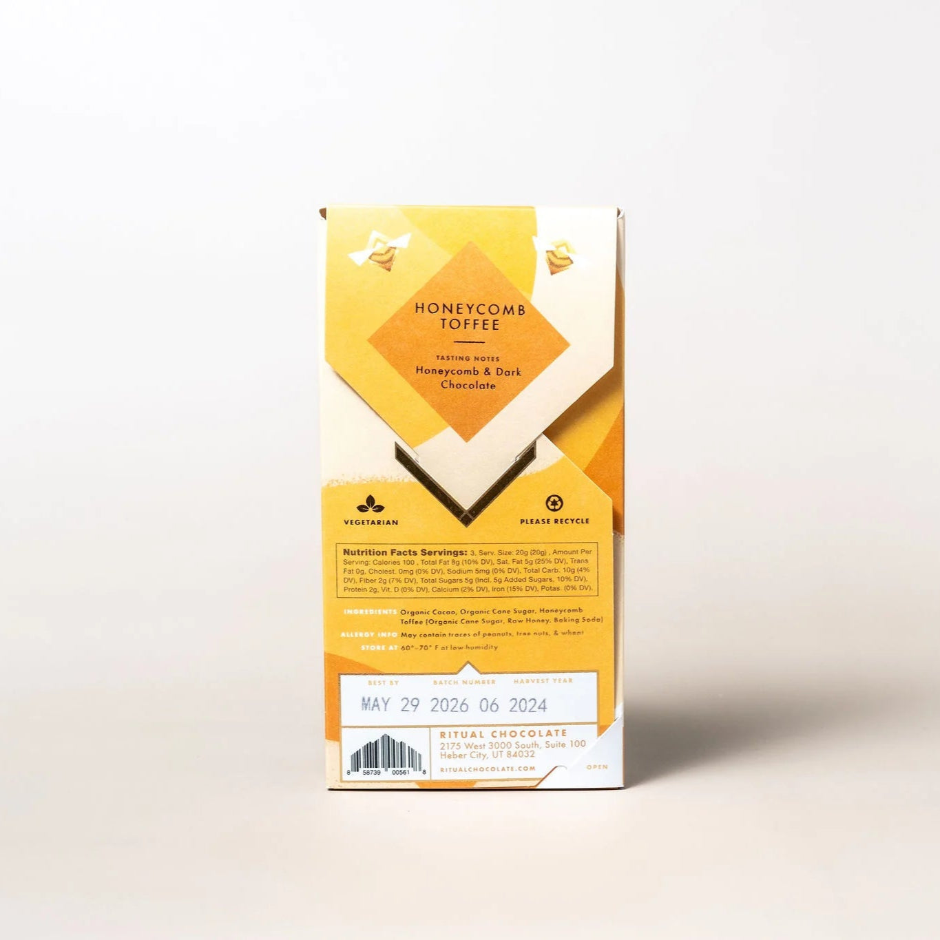 Ritual Honeycomb Toffee Chocolate Bar