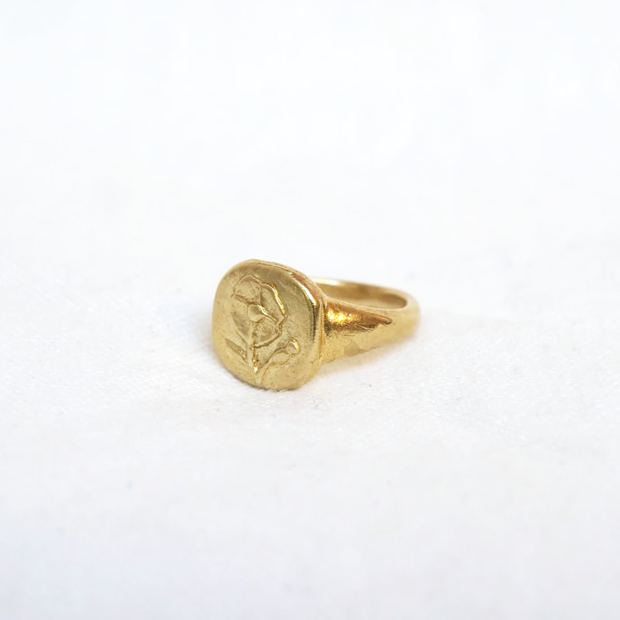 Poppy Signet Ring
