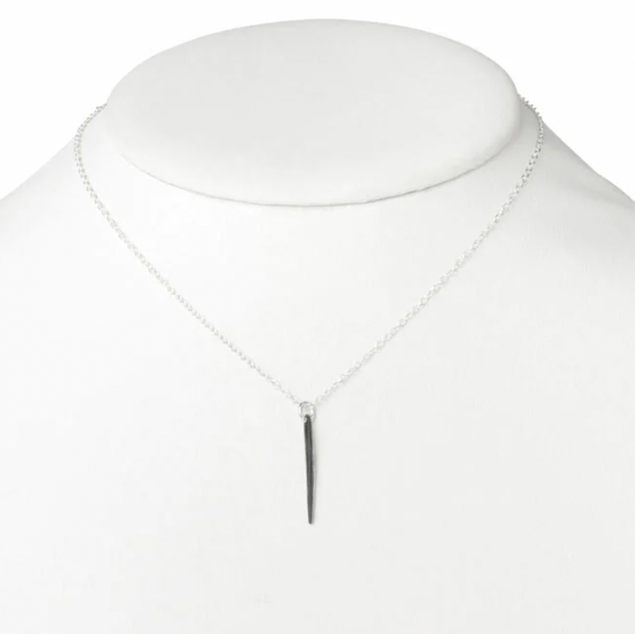 Oxidized SS Icicle Necklace