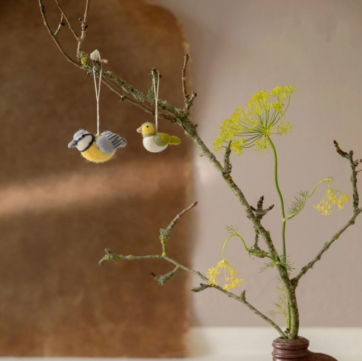 Felt Gold Finch Ornament