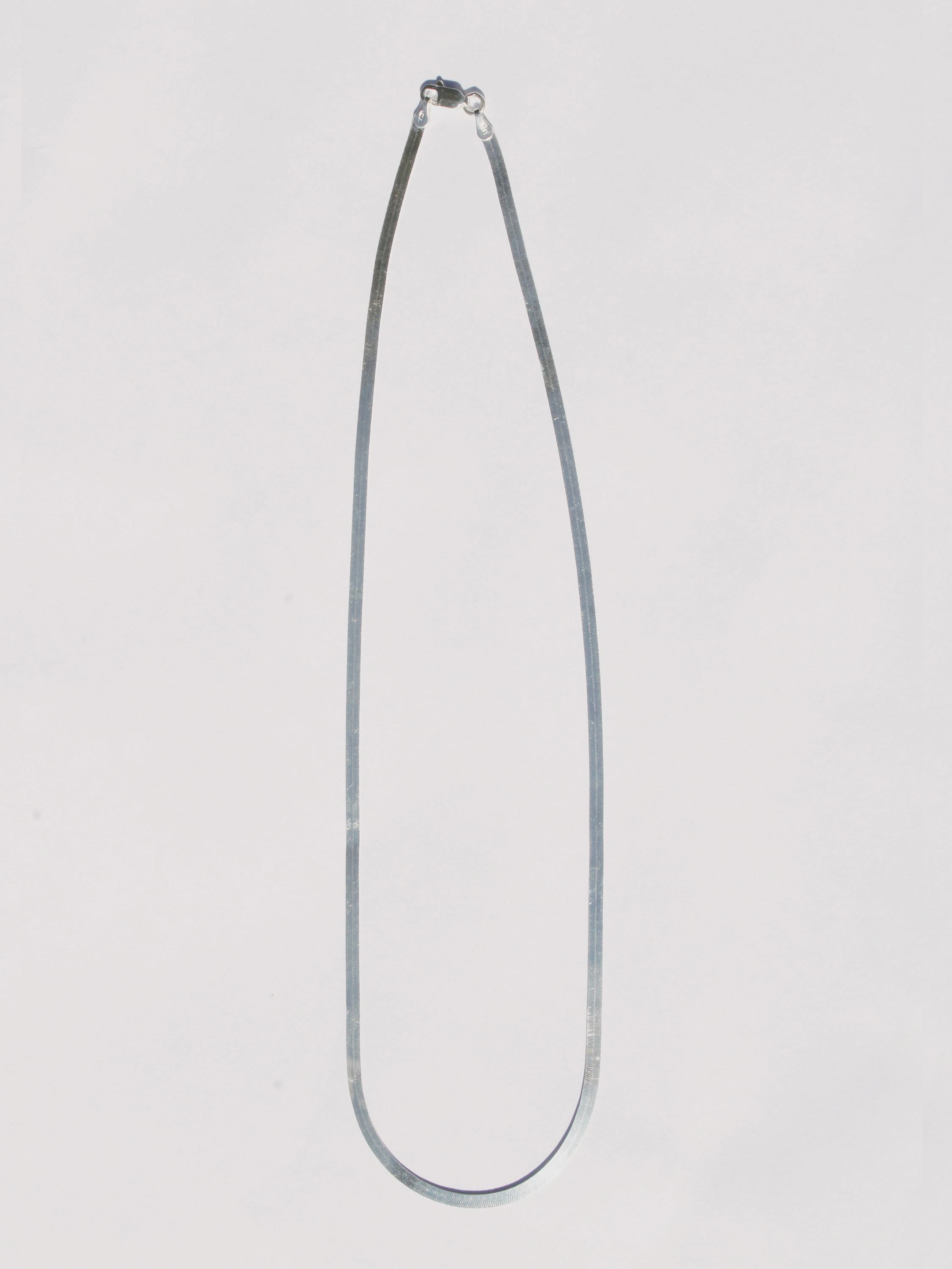 Sterling Silver Herringbone Necklace