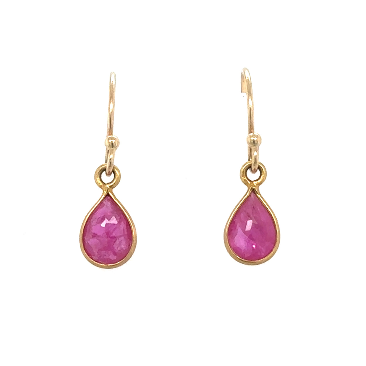 Small Ruby Teardrop Earring