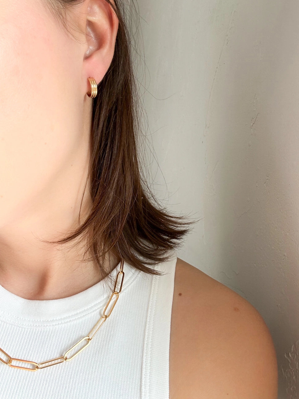 Triple Hoop GF Earrings