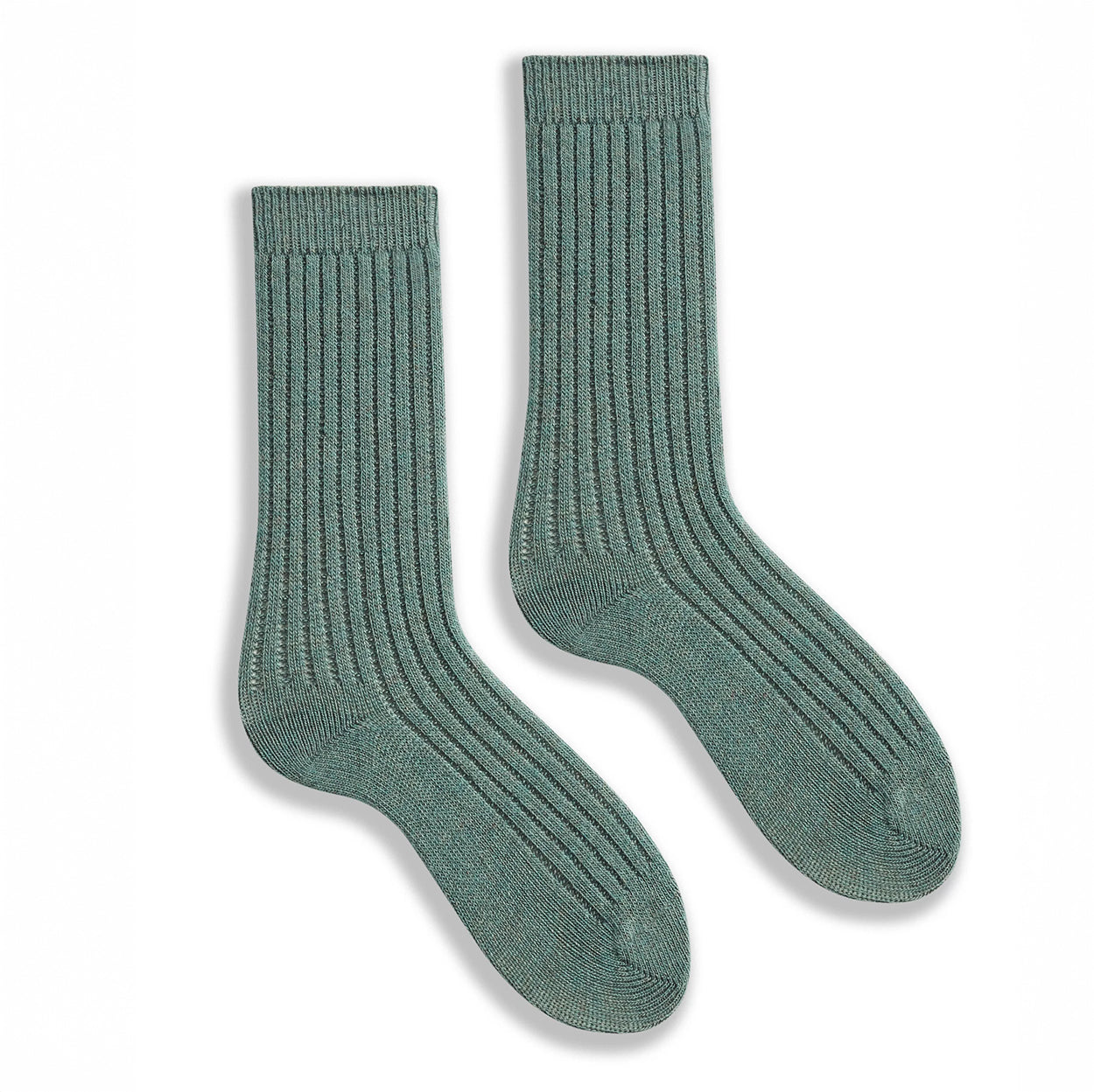 Lisa B Solid Ribbed Socks