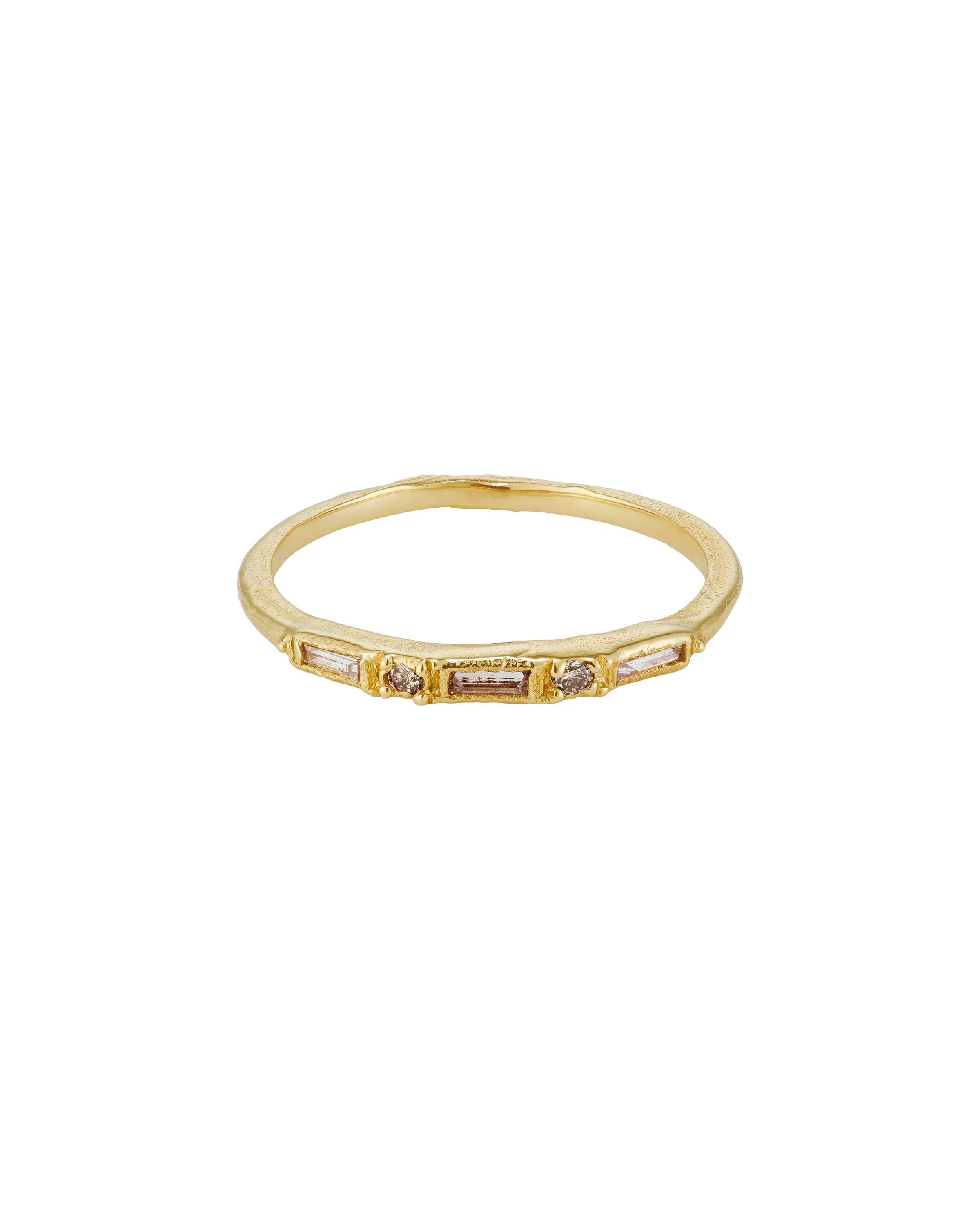 X 1.8mm Lilac Diamond Half Eternity Scatter Ring