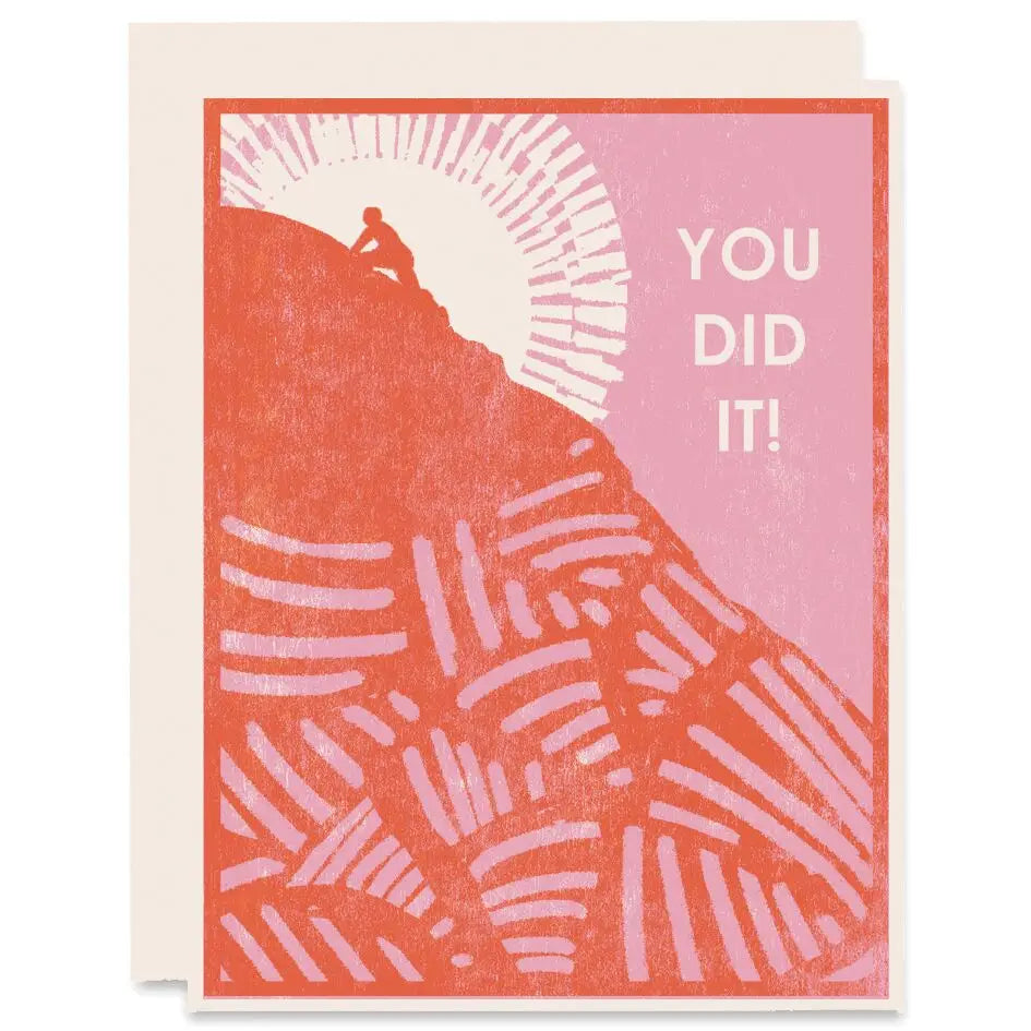 You Did It! Climber Card