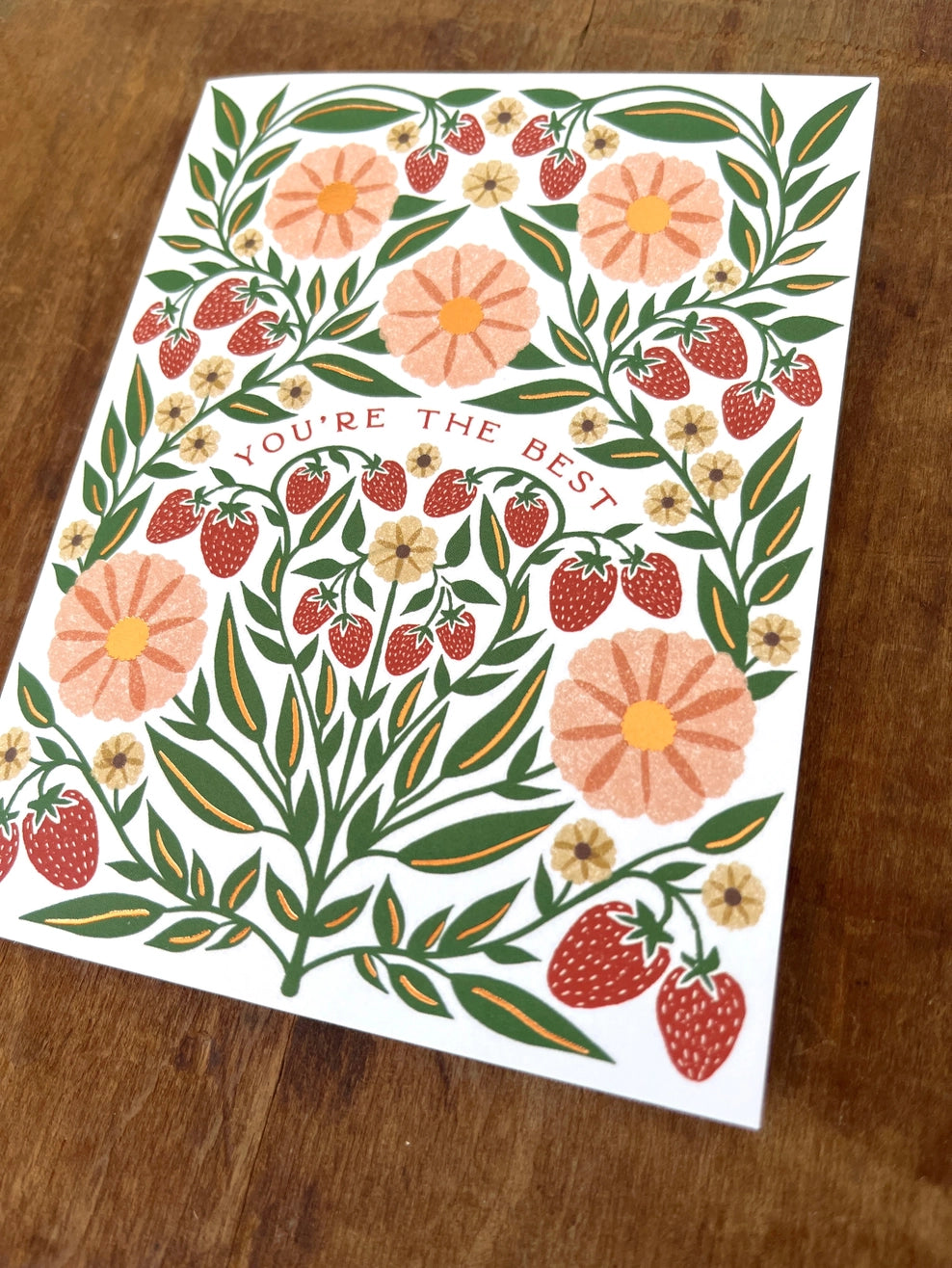 You're the Best Strawberries Card