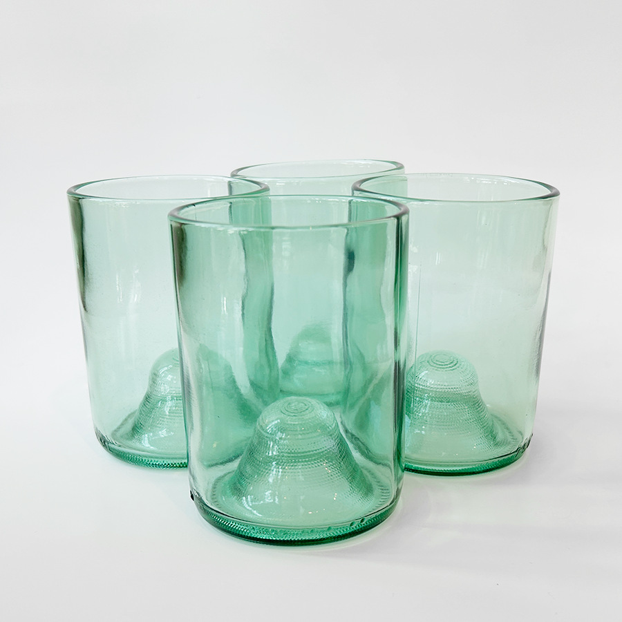 Aqua Recycled Glass Tumbler (12oz)