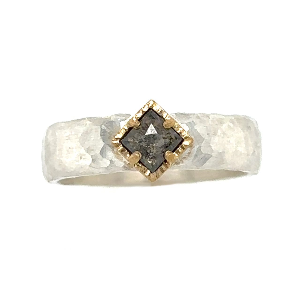 Azalea Mounted Black Diamond Band