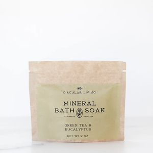 Mineral Bath Soak - Green Tea + Eucalyptus 2oz