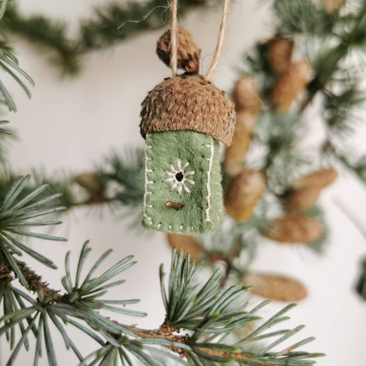 Felt Birdhouse Ornament