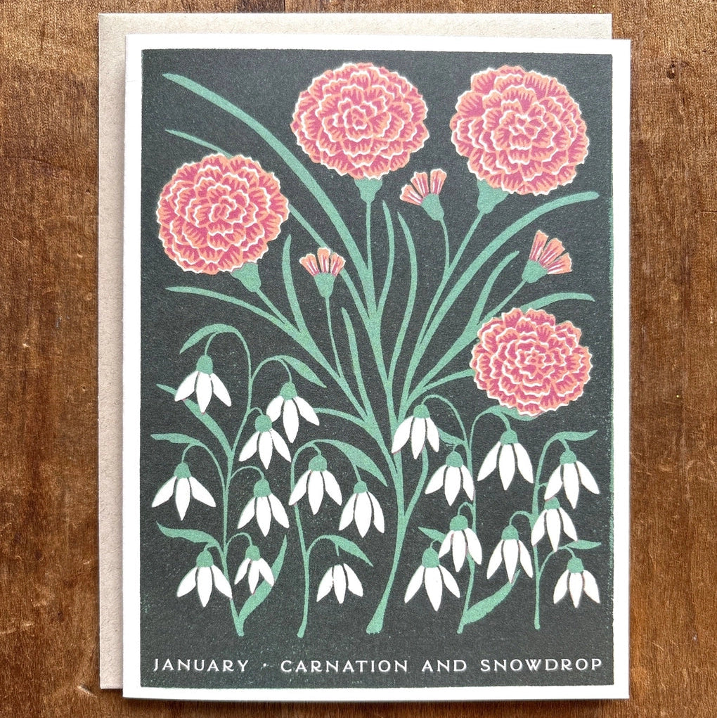 Birth Month Flower Card Set