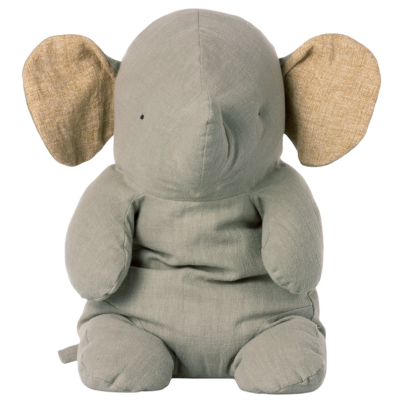 Large Stuffed Elephant - Light Blue