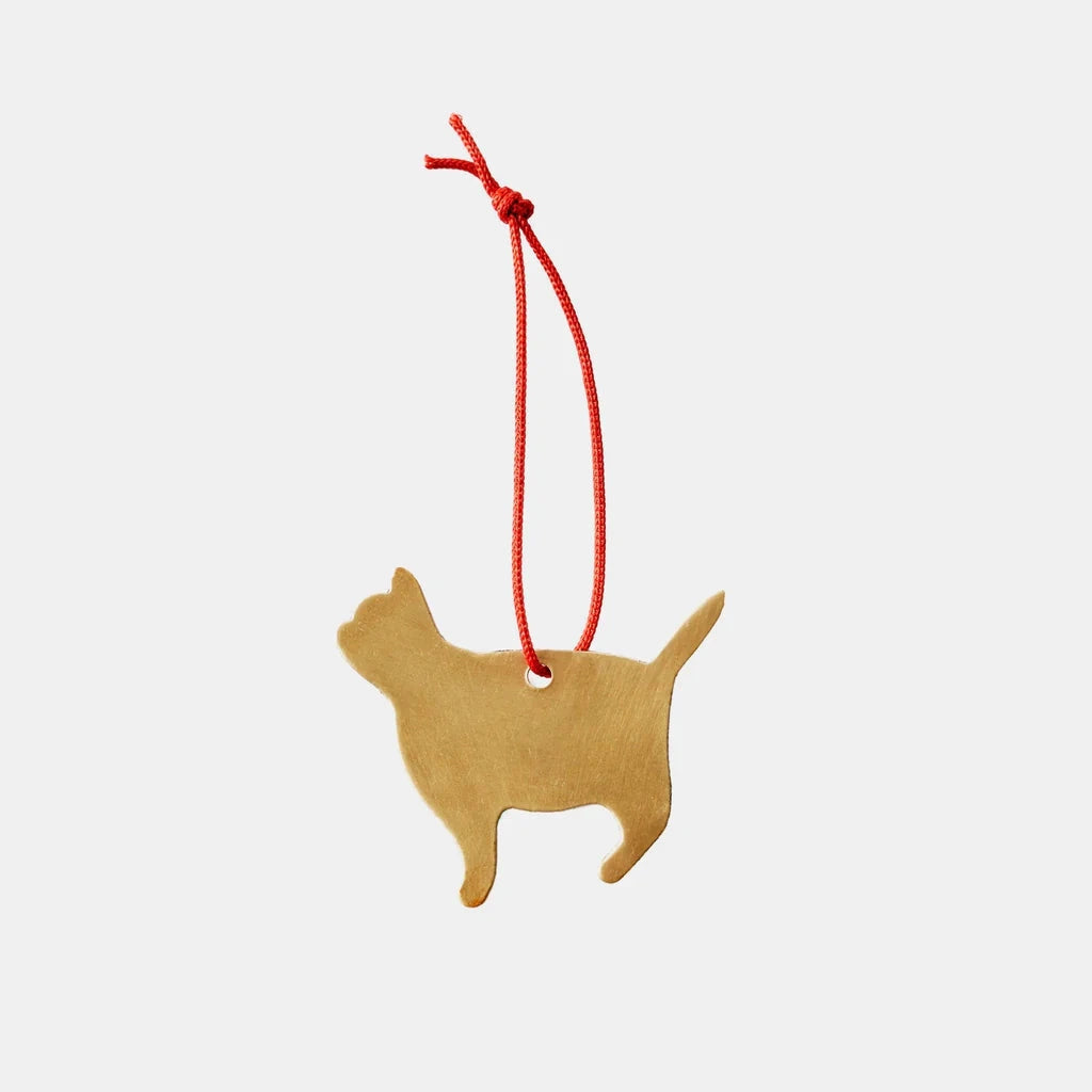 Brass Cat Ornament