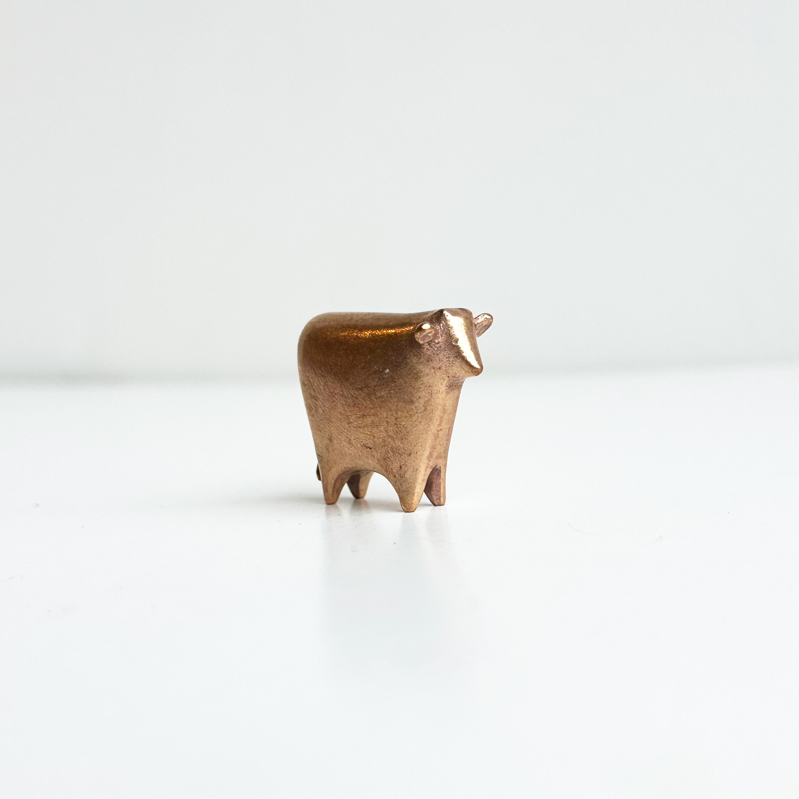 Tiny Bronze Cow