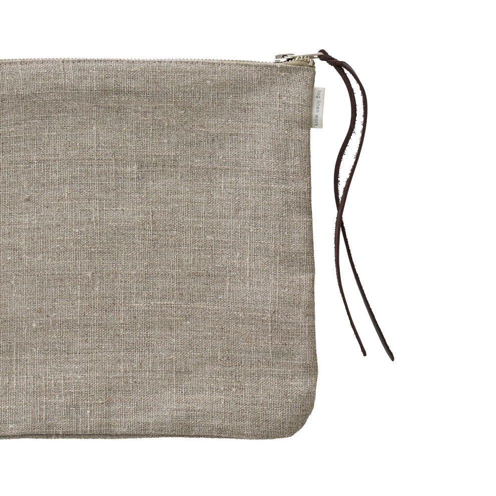 Linen "Canna" Pouch in Natural