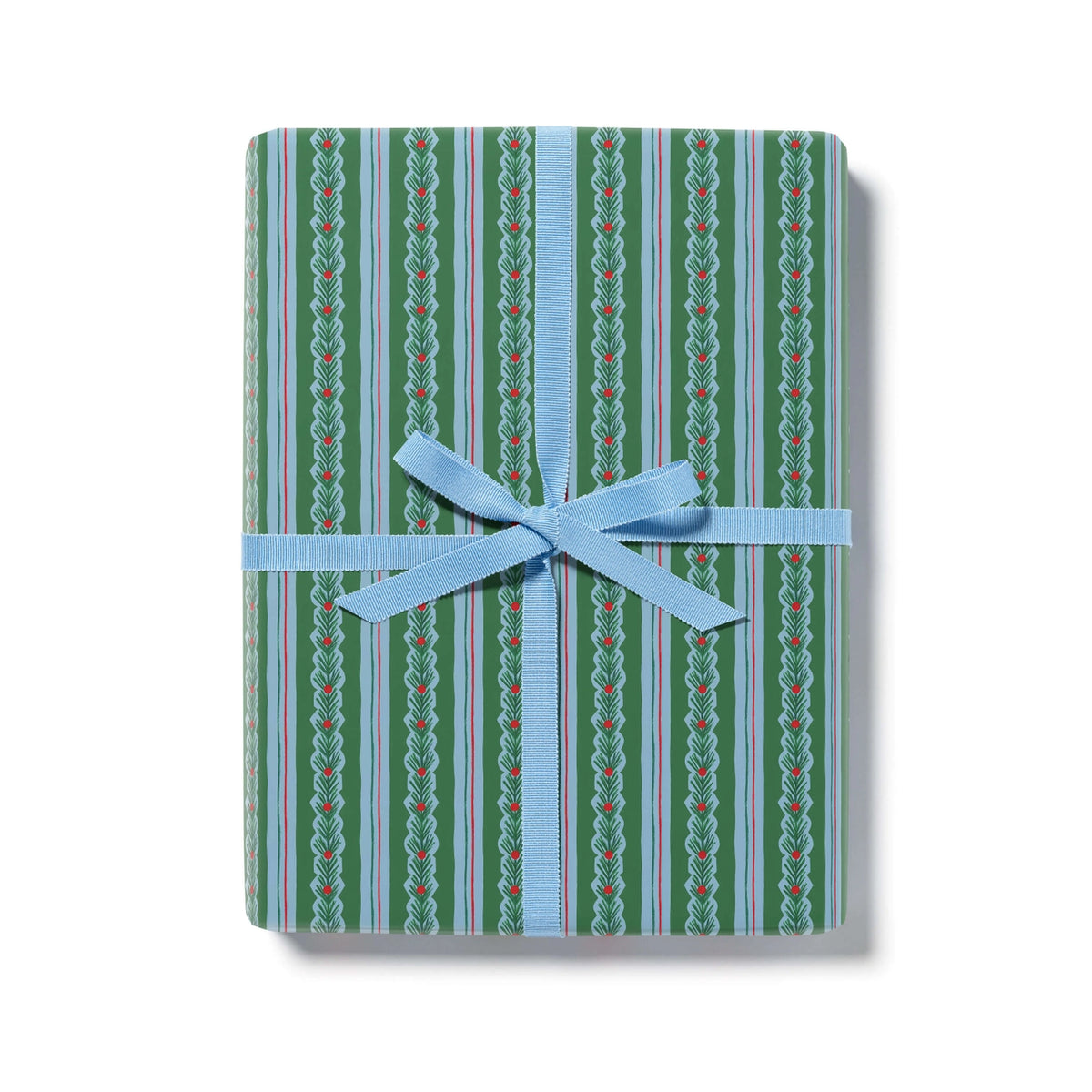 Cedar + Berry Stripe 10 ft Gift Wrap