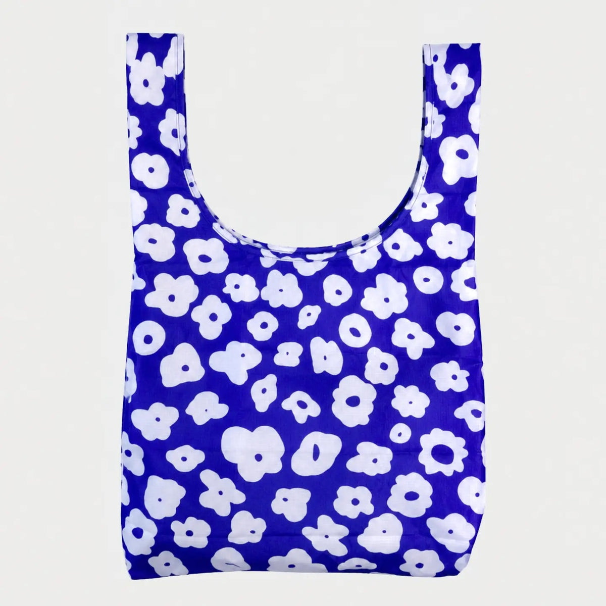 Foldie Tote - Celeste in Cobalt & Cream