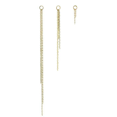 Gold Chain Earring Plaque - SINGLE
