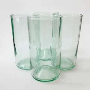 Aqua Recycled Glass Tumbler (16 oz)