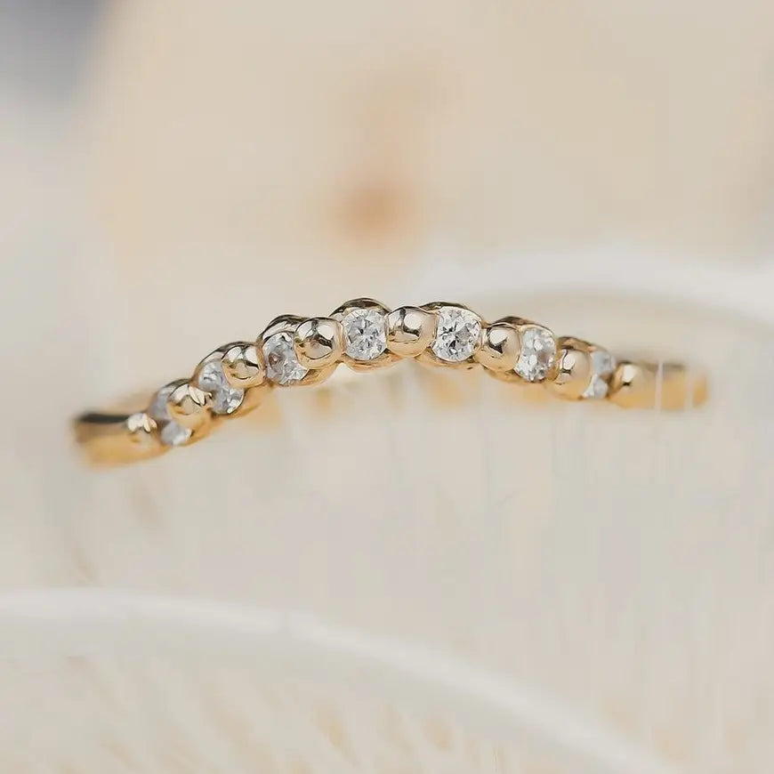 Starlight Diamond Contour Band