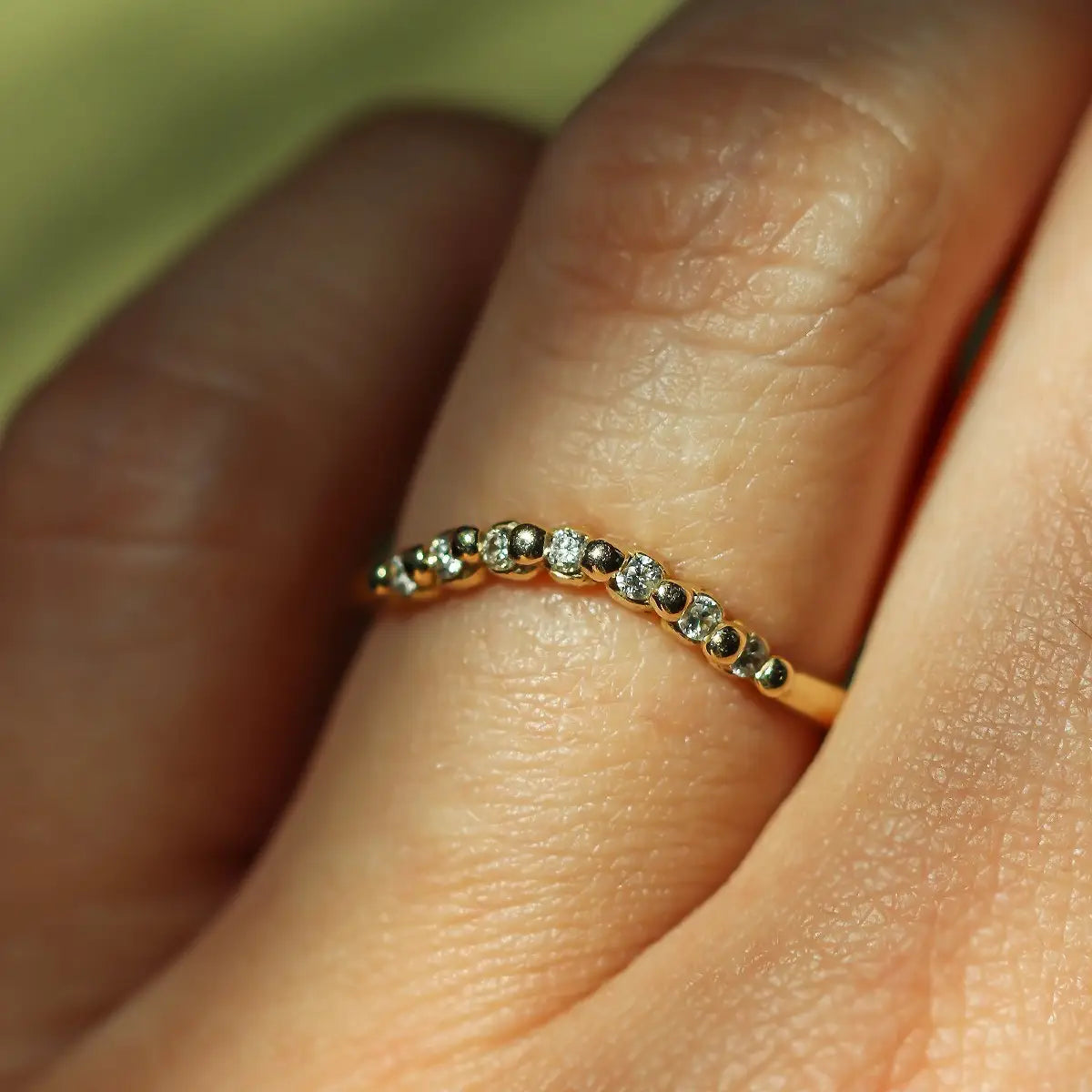 Starlight Diamond Contour Band