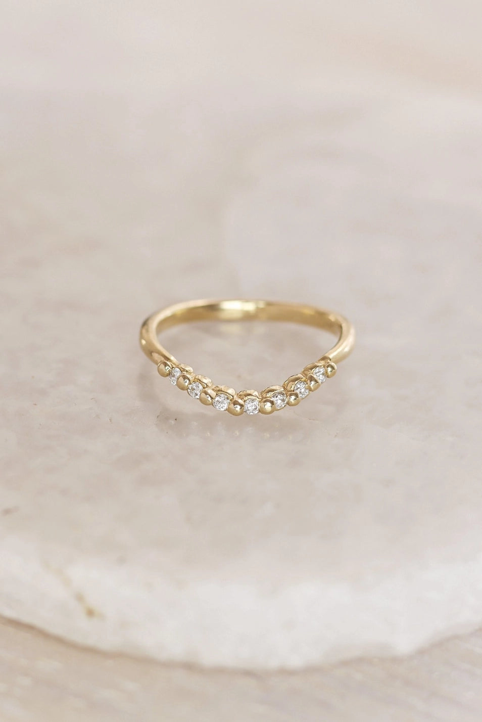 Starlight Diamond Contour Band