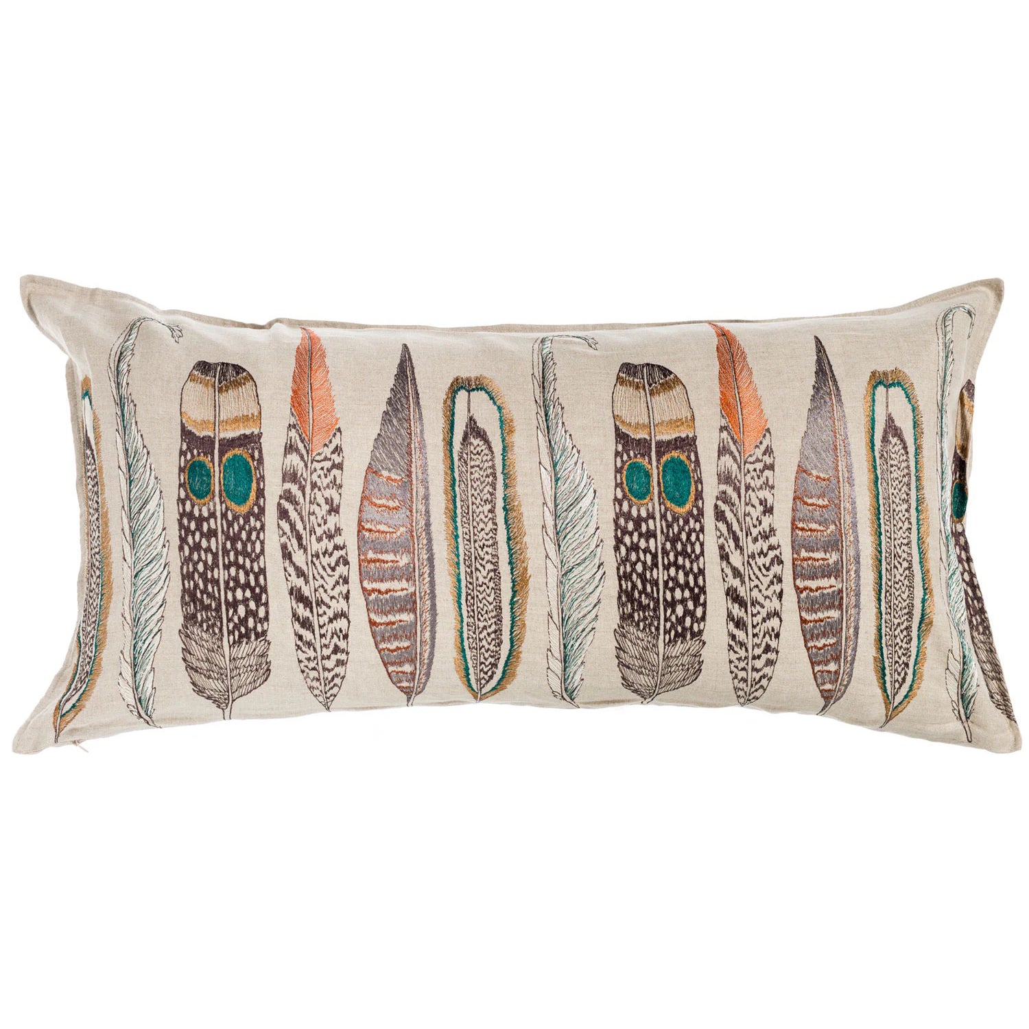 Feather Lumbar Large Pillow