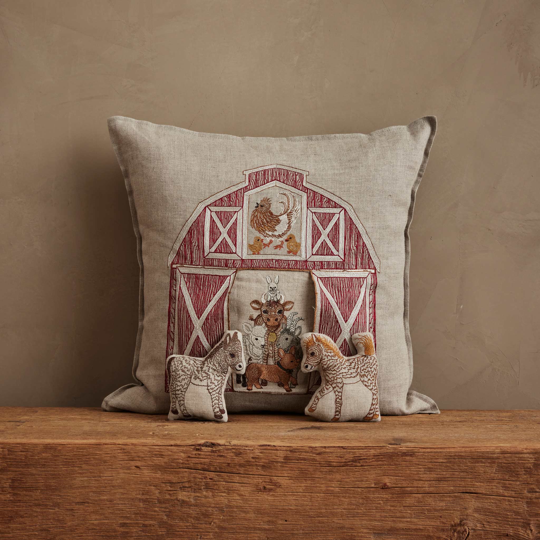 Red Barn Pocket Pillow - KESTREL