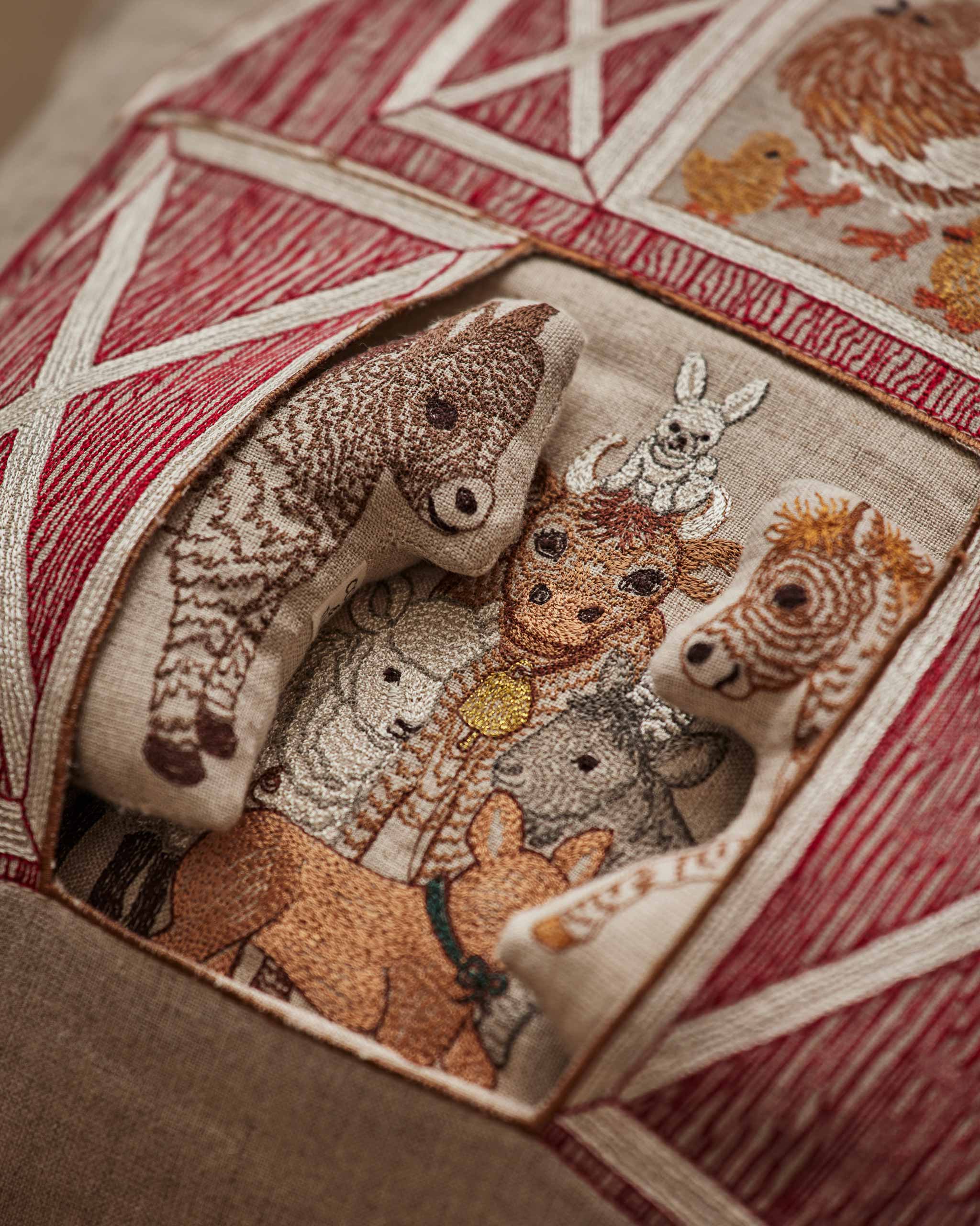 Red Barn Pocket Pillow - KESTREL