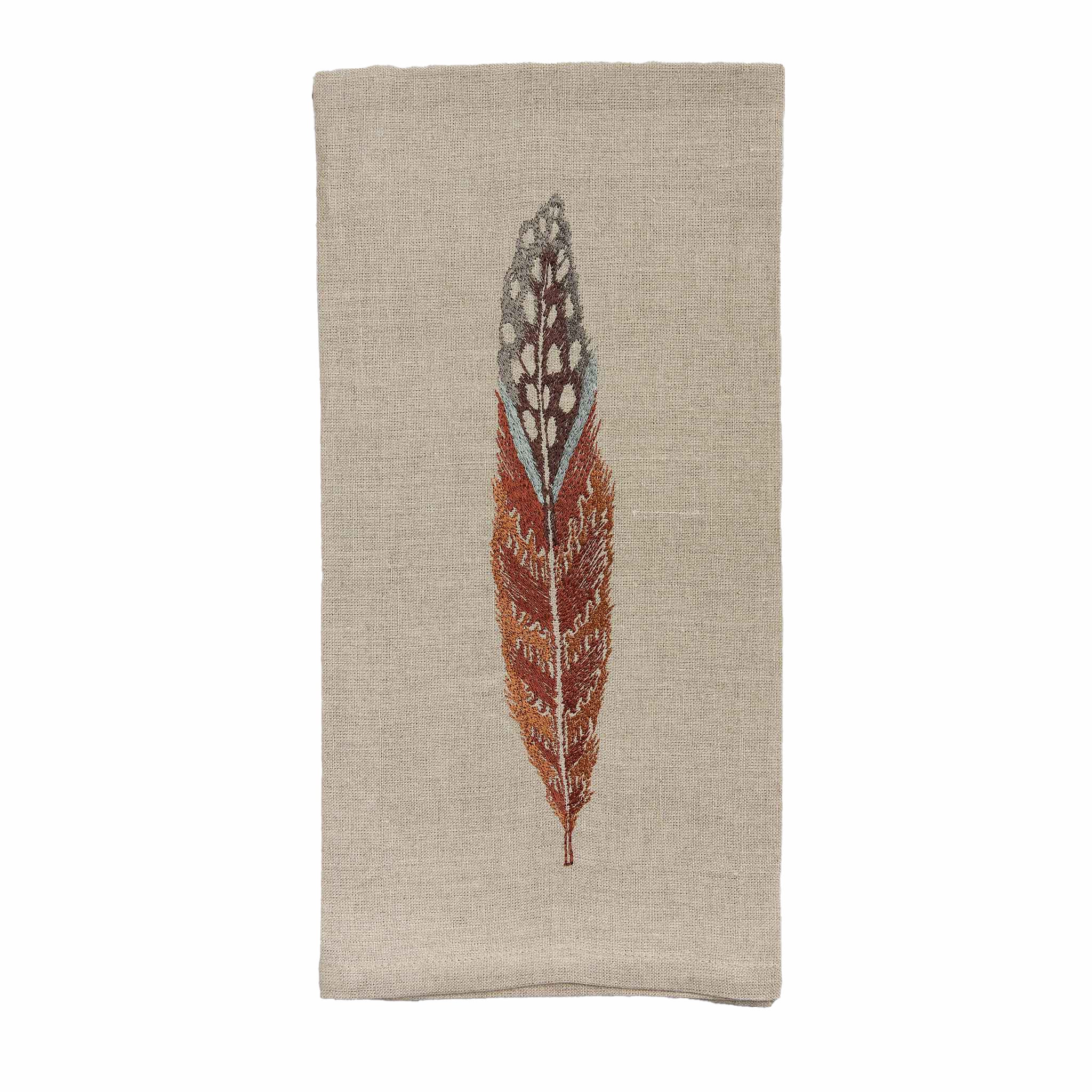 Fowl Feather Tea Towel