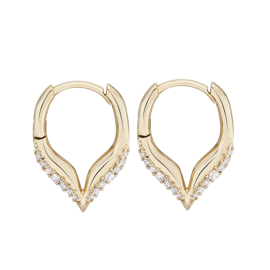 Diamond Dala Lantern Clicker Hoops - PAIR Original