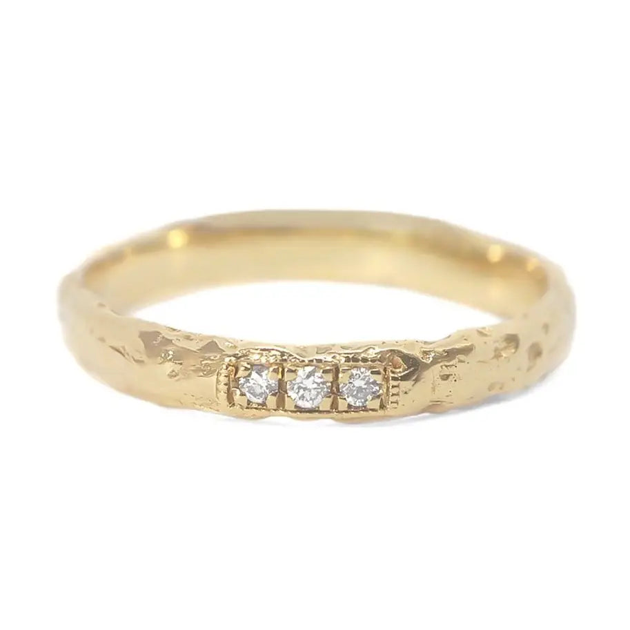 Terra Milgrain Diamond Band