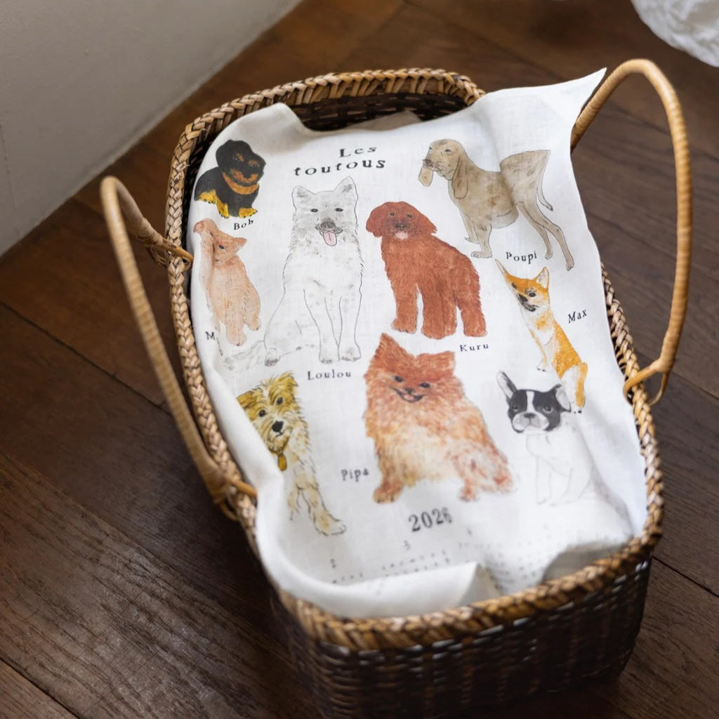 2026 Fabric Calendar - Les Toutous (Dogggies)