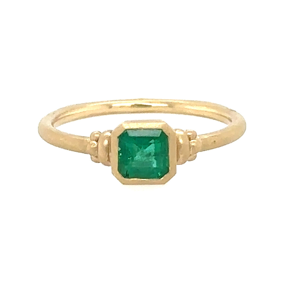 Bezel Set Royal Emerald Ring