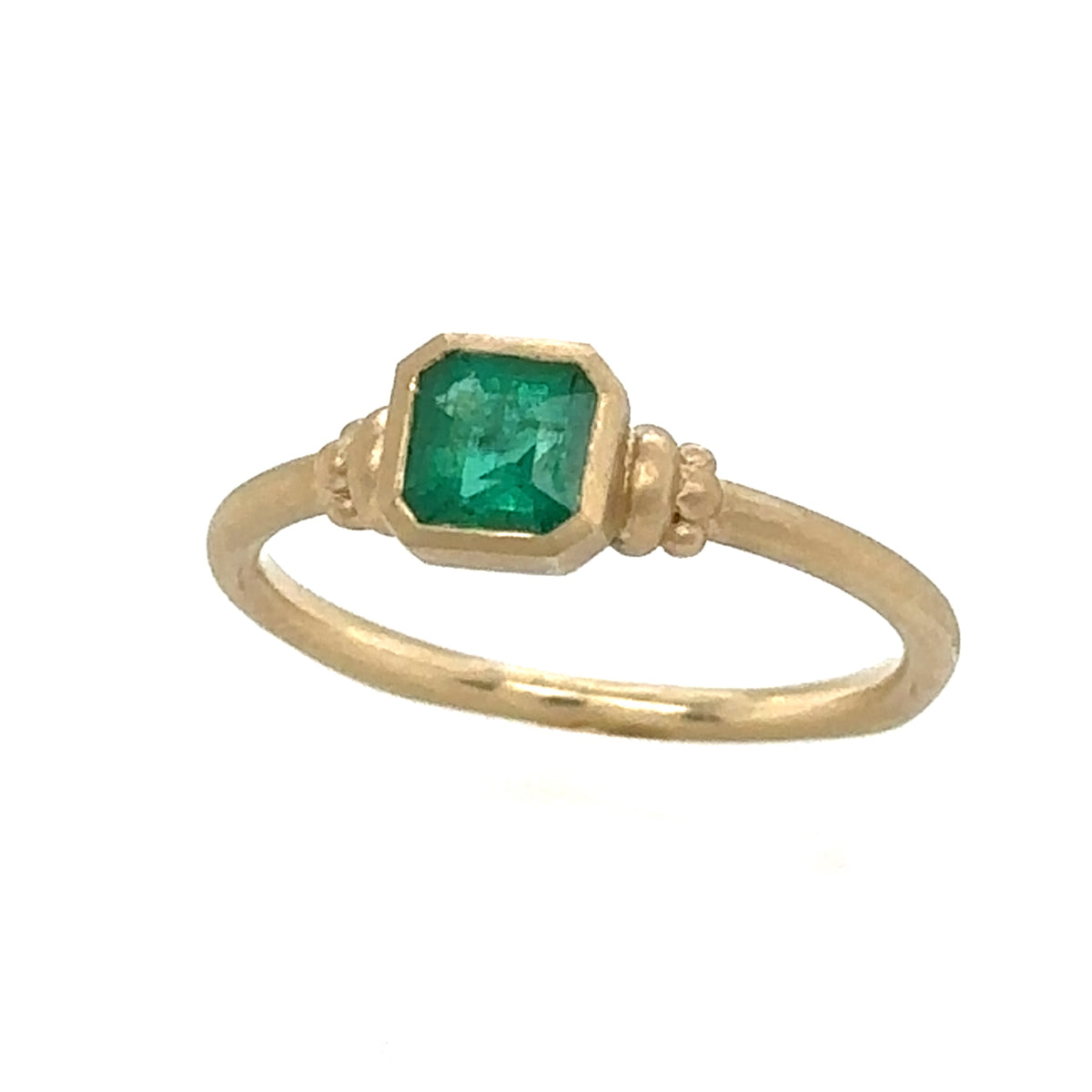 Bezel Set Royal Emerald Ring