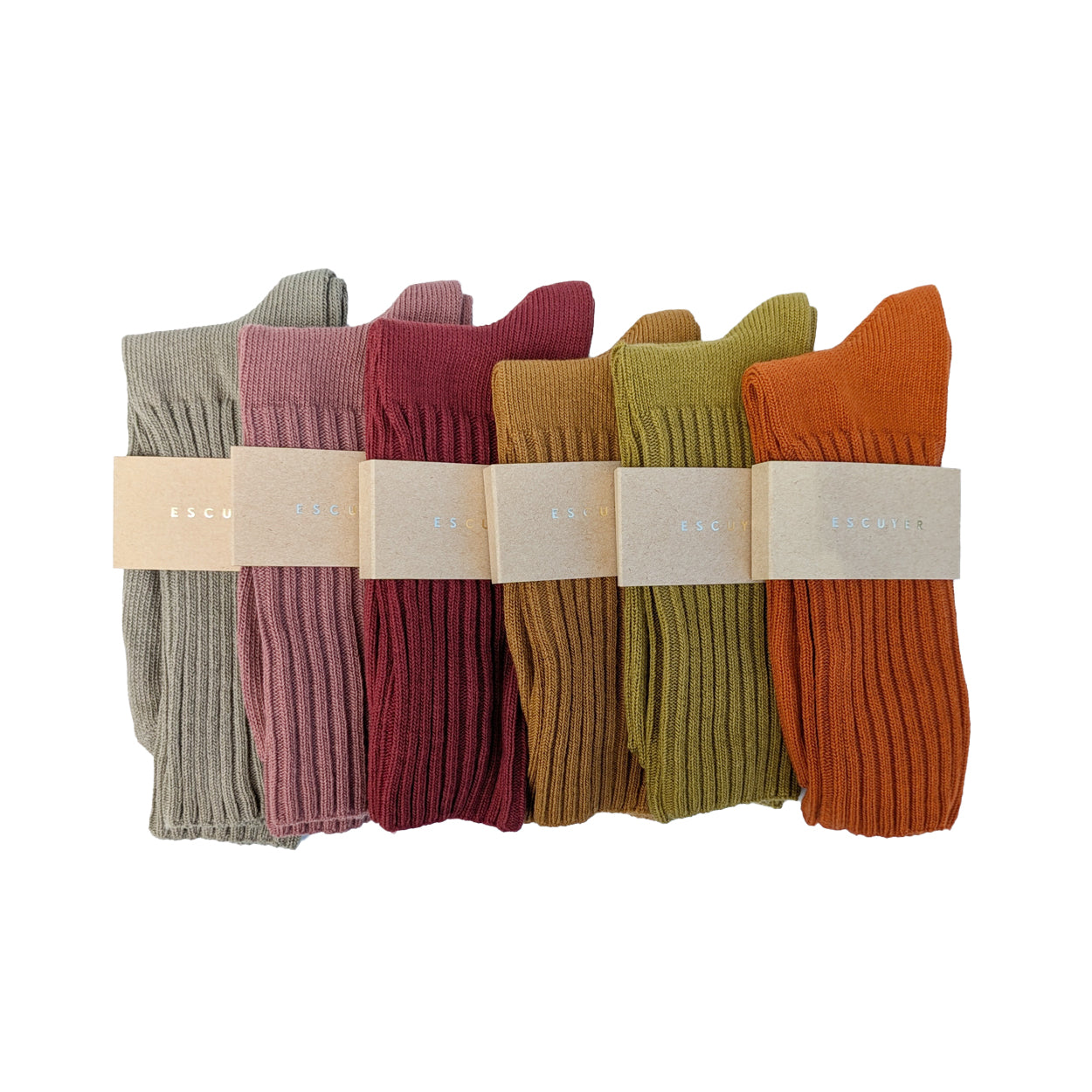 Escuyer Solid Crew Socks (Small)
