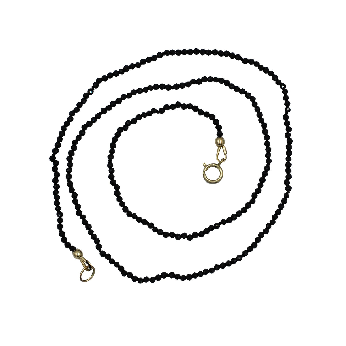 Evie Beaded Necklace - Black Spinel