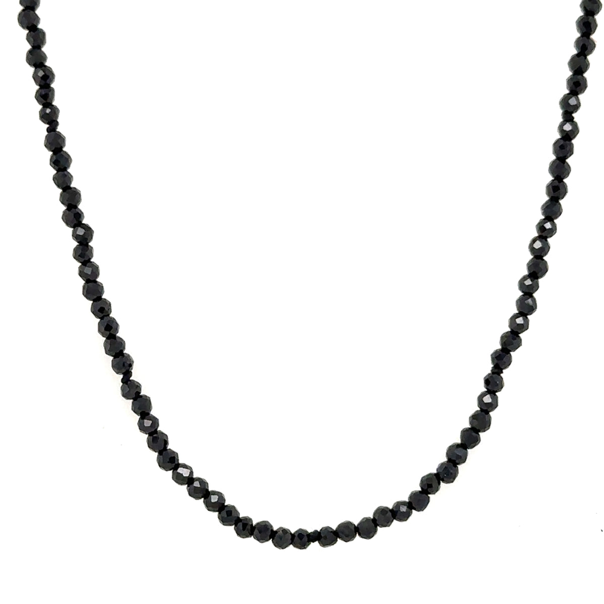 Evie Beaded Necklace - Black Spinel