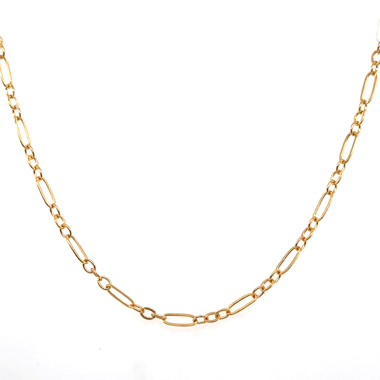 Gold-Filled Delicate Figaro Chain Necklace