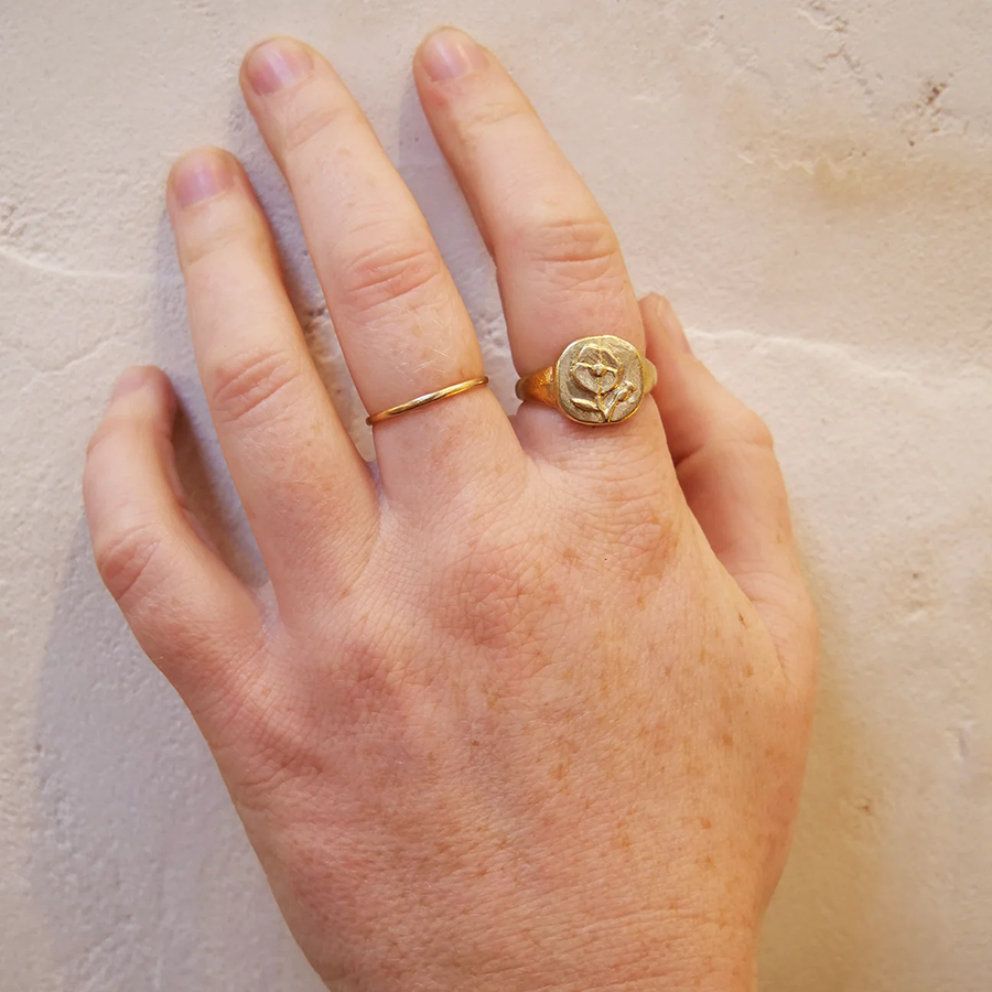 Poppy Signet Ring
