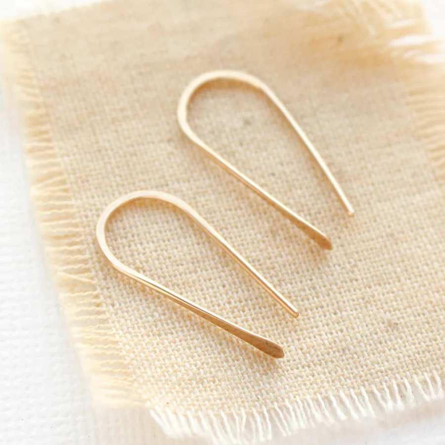 Gold Hook Earrings