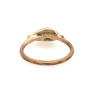 Gold Mini Rosecut Diamond Pod Ring