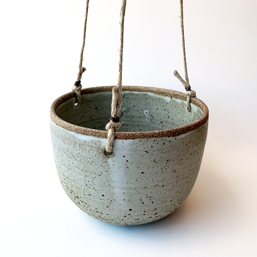 Speckled Hanging Planter