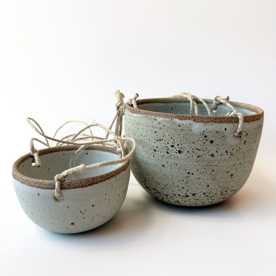 Speckled Hanging Planter